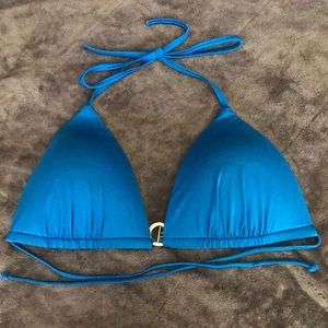 Victoria's Secret Blue Triangle Bikini Size L